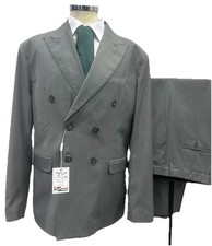 ABITO DOPPIO PETTO FRESCO LANA  SFODERATO ANGELICO GRIGIO DROP 7  48 50 52 54