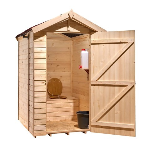 Casetta legno uso bagno - legno,