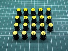 3x Manopola Nero/Giallo | Per