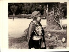 ANTICA FOTOGRAFIA ANNI 60 - BAMBINO VESTITO DA CARNEVALE PIRATA O SARACENO