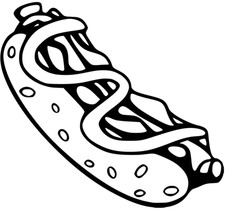 Adesivo hot dog sticker auto