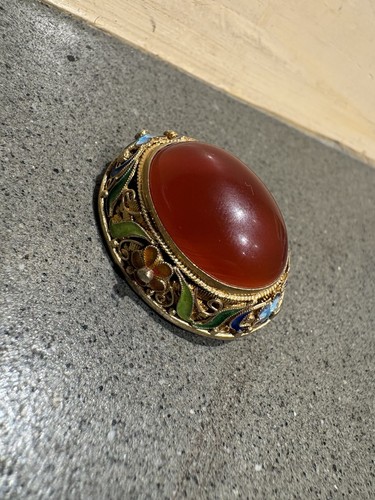 Gioiello argento antico-Spilla