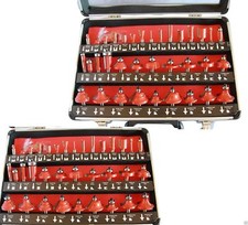 SET KIT 35 PEZZI FRESE PER LEGNO PER PANTOGRAFO 8mm IN VALIGETTA DI ALLUMINIO