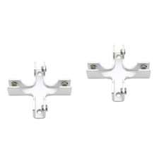  Confezione 2 Staffe Scaffale Vetro Supporto Morsetto Clip Supporto Combinazione