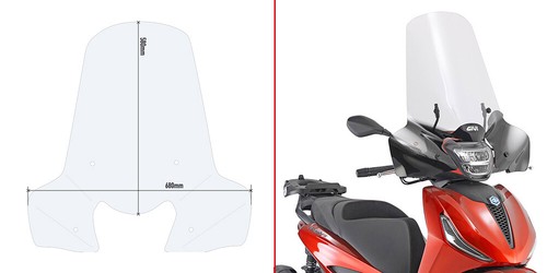 Givi parabrezza piaggio - parabrezza,