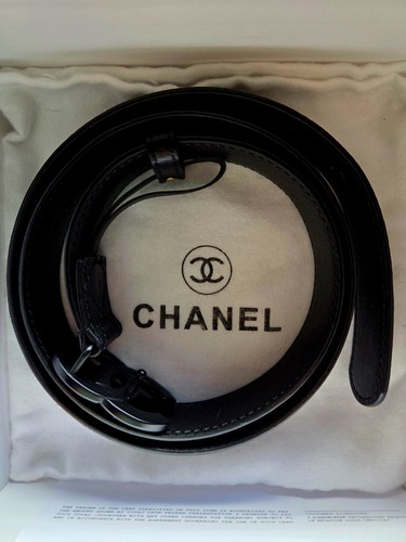 Cintura chanel pelle nera - in,