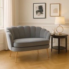 Divano 2 Posti in Velluto e