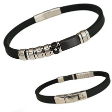Bracciale uomo in caucciù e