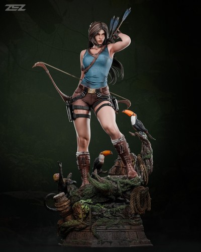 Tomb raider lara croft - croft, statue
