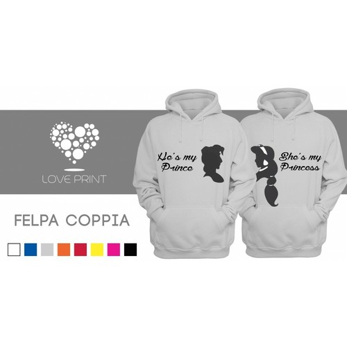 Coppia felpe love - di,