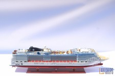 Modellino nave da crociera in legno MSC Splendida 102 cm - decorazione artigianale