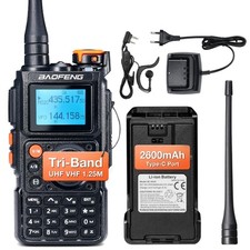 BAOFENG K6 Tri band Walkie Talkie 6W radio amatoriale Multi Band UHF/VHF/FM/Aria