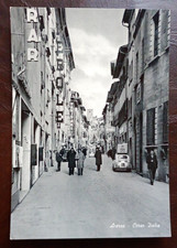 Cartolina Arezzo Corso Italia Animata e Viaggiata nel 1966