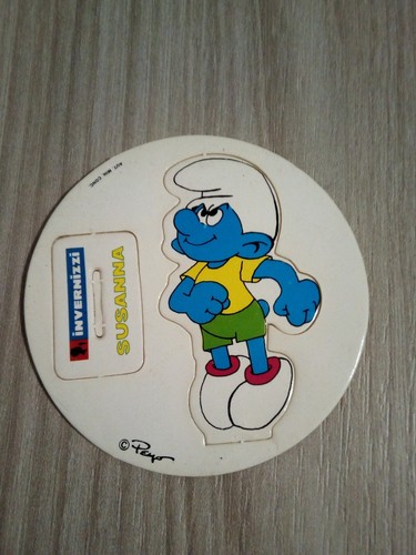 Adesivo cartonato serie puffi - adesivo,