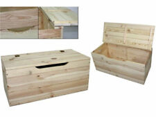 Baule in LEGNO DI PINO NATURALE cm 73X35X33 CASSAPANCA PANCA Tirolese
