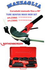 ROTHENBERGER TUBE BENDER MAXI MSR SET CURVATUBI MANUALI PER CURVATURE PRECISE