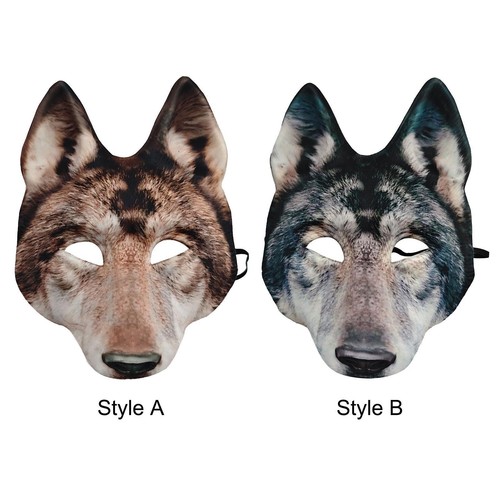 Maschera testa lupo - di,