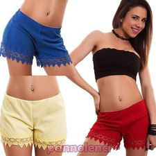 Pantaloncini donna shorts orlo