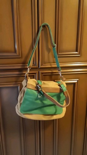 Borsa mano spalla verde - e,
