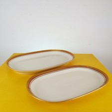 coppia di piatti ovale da