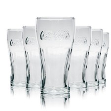 6 bicchieri contorno Coca Cola