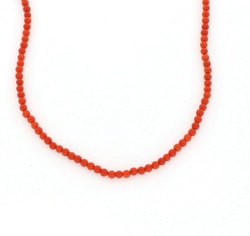 Collana con corallo chiusura - corallo,