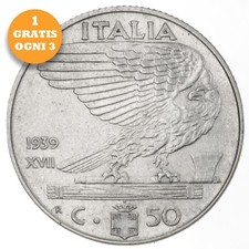 REGNO D'ITALIA  50 CENTESIMI IMPERO 1939 1940 1941 1942  >>> SCEGLI LE DATE!