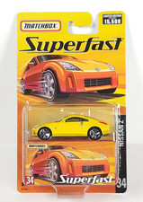 Matchbox Nissan Z 350Z giallo superveloce #34