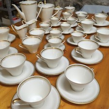 SERVIZIO DA THÈ E CAFFÈ Seltmann Vohenstrauss Bavaria Bordi Oro 1940/50