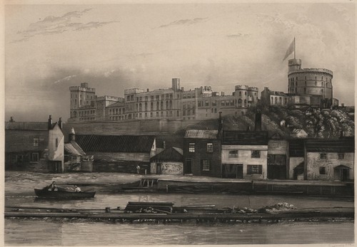 Daguerréotype vue château - vue,