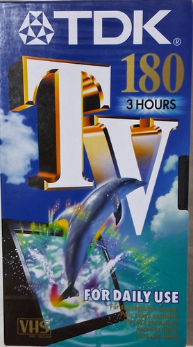 Tdk 180 vhs videocassetta - tv,