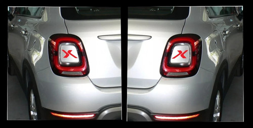 Fiat 500x logo adesivi - 2,