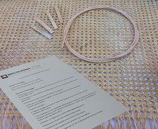 Kit Fai Da Te per Riparazione di 2 Sedie e Sgabelli In Paglia Di Vienna