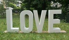 Scritta LOVE 90x20 cm base