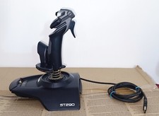 SAITEK ST290 USB CLOCHE DI VOLO CONTROLLER FUNZIONANTE STICK A MOLLA JOYSTICK PC