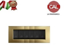 PLACCA 6P ORO OPACO METALLO