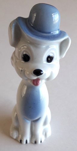 Vintage ceramic dog - in, bowler
