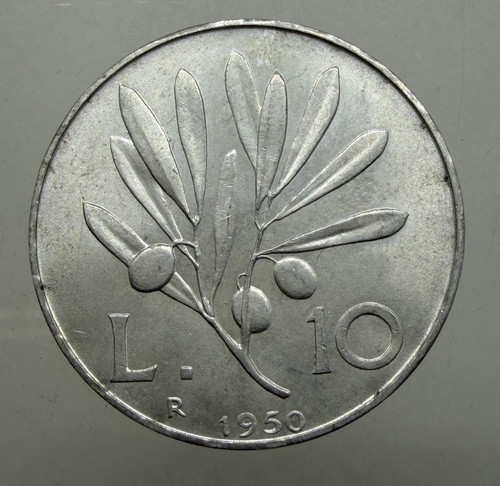 Repubblica italiana lire - repubblica, 10