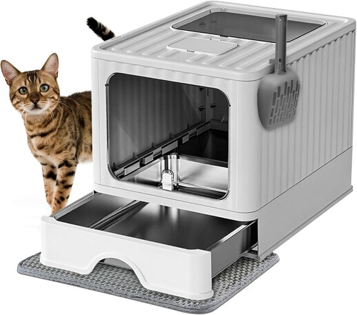 Lettiera per gatti chiusa - , in