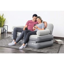 Bestway DIVANO LETTO GONFIABILE 2 POSTI con POMPA INTEGRATA cm 188x152x64 75079