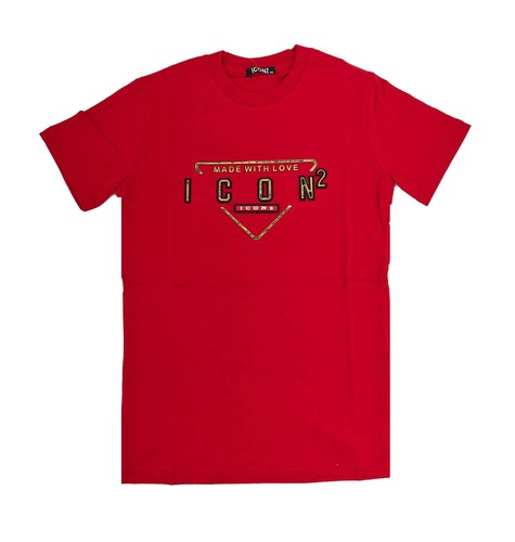 Icon2 uomo cotone rosso - uomo,