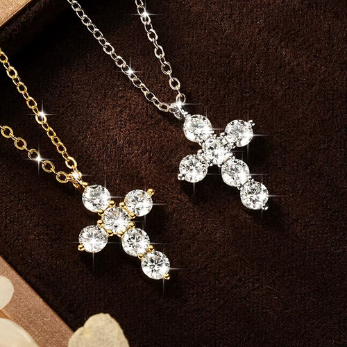 Collana croce pendente 5mm - croce, 3.5mm