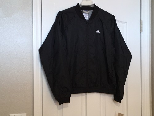 Adidas black jacket - black, vintage