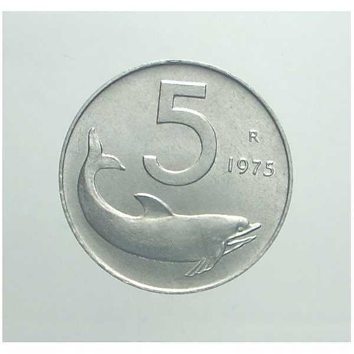 Repubblica italiana 5 lire - italiana,