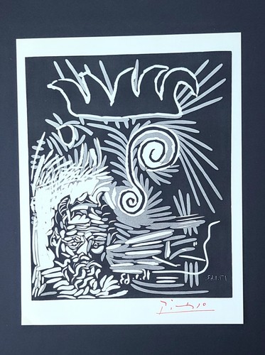 Pablo picasso 1955 stampa - picasso,