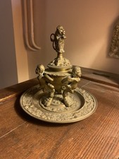 Antico Calamaio In Bronzo