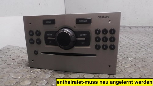 Radio cd30 mp3 opel - corsa, 1.4