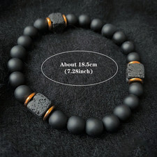 🖤 Bracciale Uomo Pietra