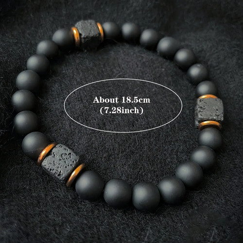 Bracciale uomo pietra - 🖤,