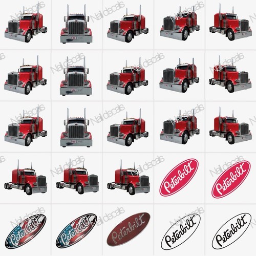 Peterbilt semi decalcomanie - peterbilt,